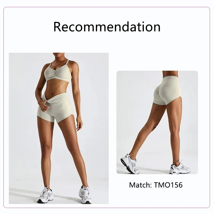 Summer Sexy Scrunch Sports Bra Gym Top Women Running Back Cross Top Sportswear Workout Underwear Fitness Workout Yoga Clothing
