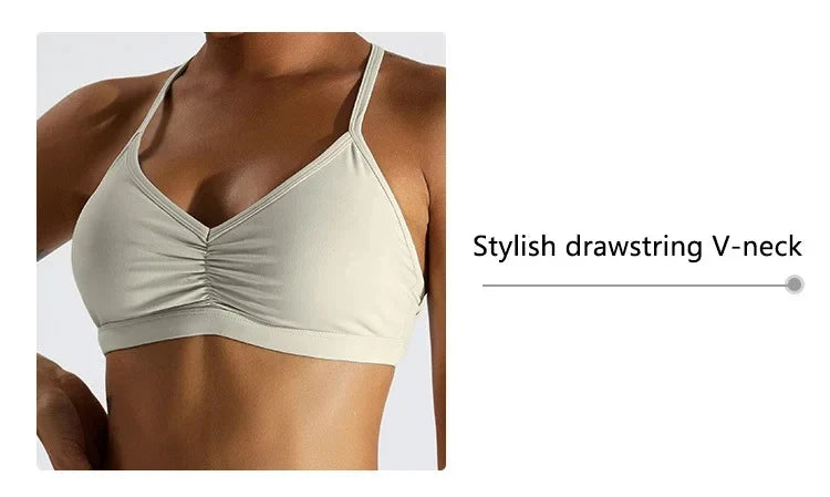 Summer Sexy Scrunch Sports Bra Gym Top Women Running Back Cross Top Sportswear Workout Underwear Fitness Workout Yoga Clothing